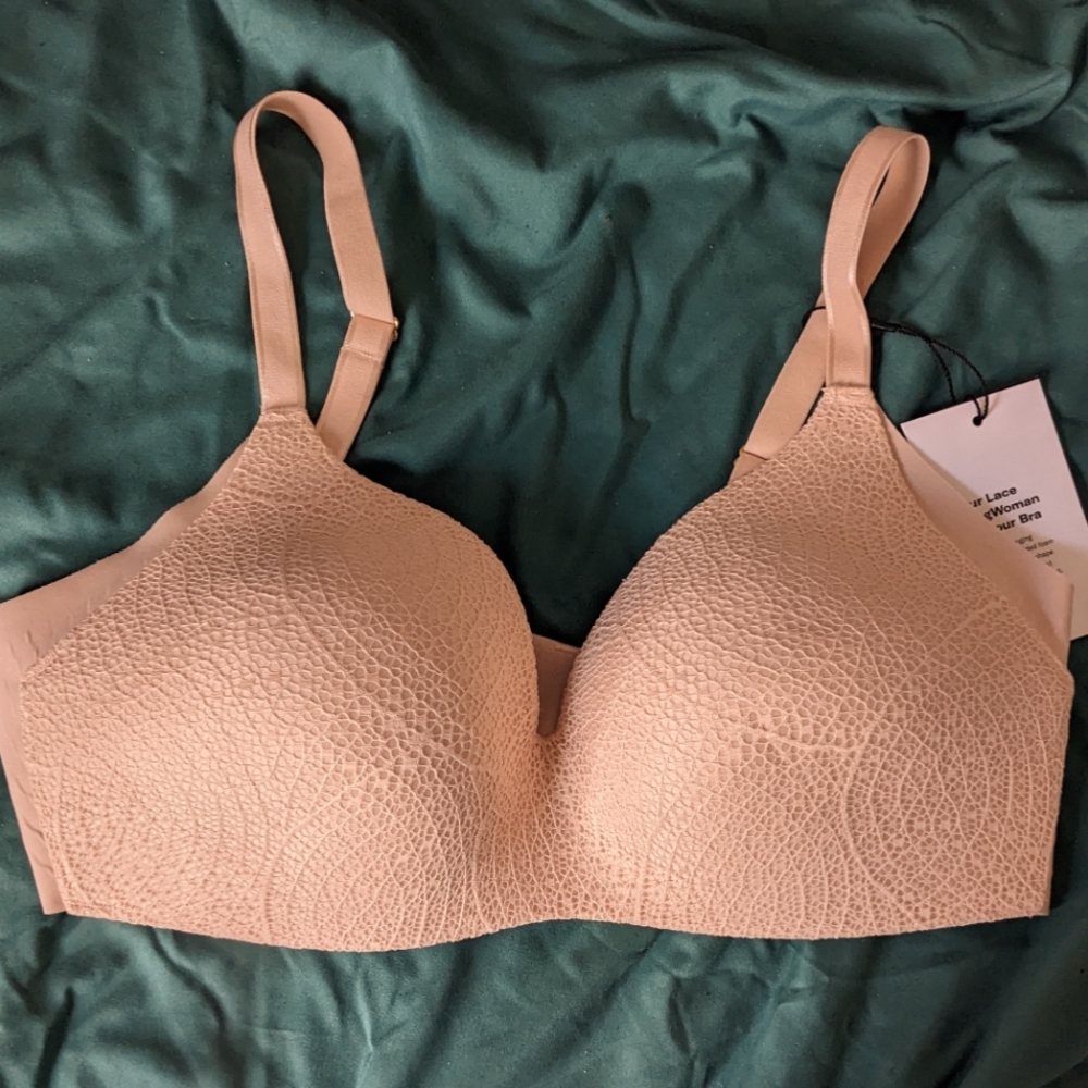 BNWT Knix Lace Wingwoman Bra size 3 Pink Ginger